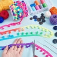 thumbnail image 5 of 20 Yards Pom Poms Fringe Ball Trim 10mm Ball Fringe Ribbon Rainbow Color Pom Poms Tassel Trim Pom Fringe Tassel Lace, 5 of 7