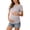 z0-Grey, variant on CAIXAI Women's Maternity Tops Maternity Clothes For Women Short Sleeve Round Neck Front Pleat Peplum Tunic Top Pregnancy Shirts