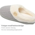 thumbnail image 4 of Womens Slipper Warm Comfy Memory Foam House Slippers Knitted Shoes Faux Fur Lined Anti-Skid Rubber Sole Bedroom Cozy Indoor Outdoor Slippers, 4 of 12