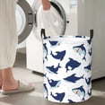 thumbnail image 4 of Large Laundry Basket with Handles - Cartoon Funny Cute Shark_B Kids Baby Dirty Clothes Laundry Hamper for Bedroom Aesthetic, 4 of 5