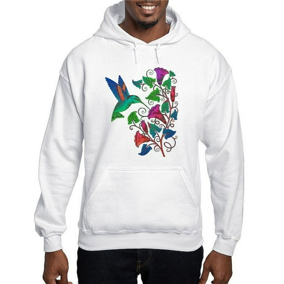 CafePress - Rainbow Hummingbird On Trumpet Vine Hooded Sweatsh - Pullover Hoodie, Hooded Sweatshirt