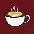 thumbnail image 2 of Dalix Cappuccino Embroidered Fleece Crewneck Long Sleeve Sweatshirt Mens in Cardinal Red M Medium, 2 of 5