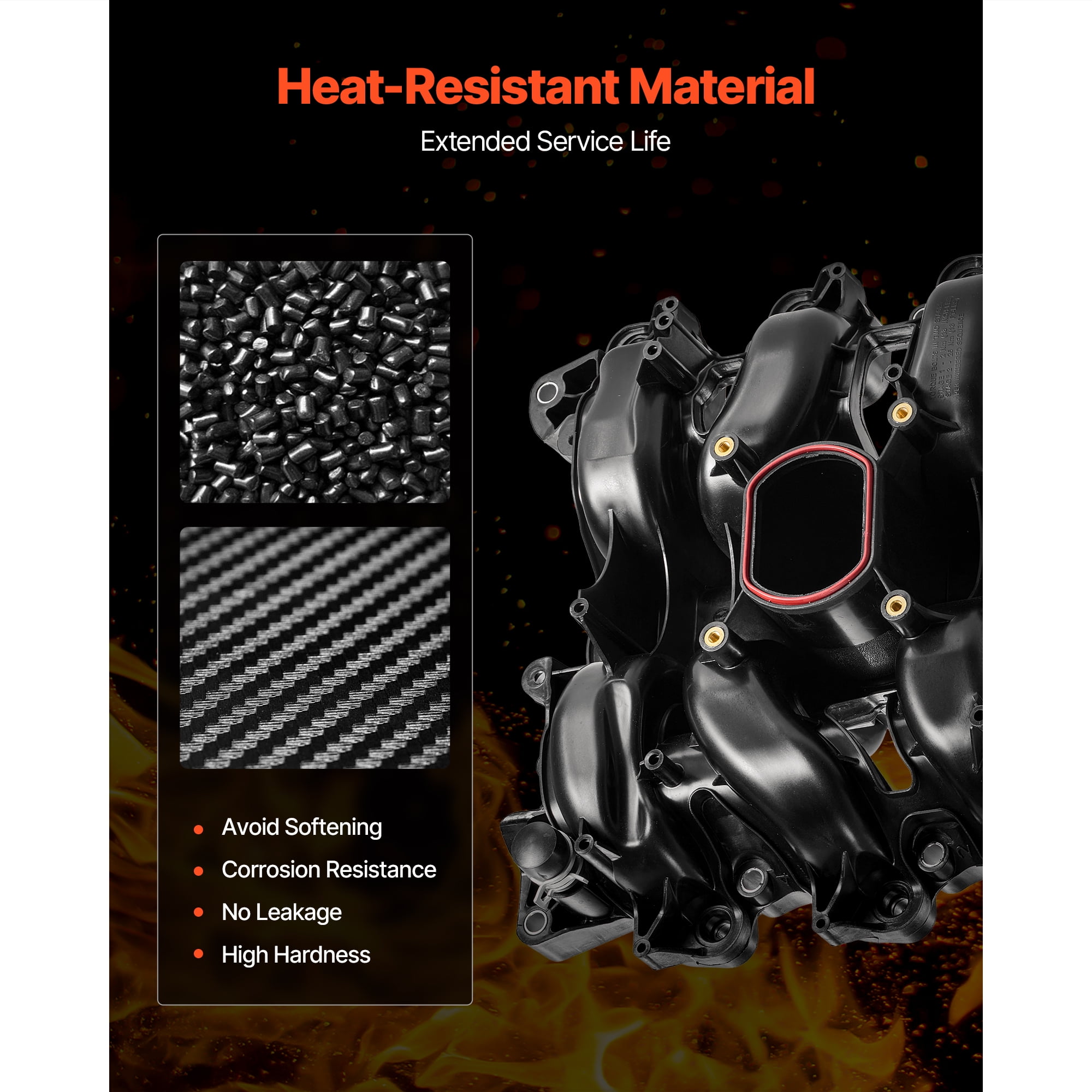 KFFKFF XTJ-062A Engine Intake Manifold Assembly with Gasket, Compatible with 2001-2011 Crown Victoria
