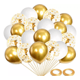 thumbnail image 1 of Paquete Globos Fiesta 60 Pzas De 12 Látex Decoracion, Dorado, 1 of 5