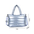 thumbnail image 3 of dajkiuy Women's Tote Bag Large Shoulder Bag,Tote Padded Winter Handbag Space Tote Bag Feather Shoulder Bag Shopping, 3 of 6