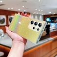 thumbnail image 6 of Compatible for Samsung Galaxy S23 Ultra Protective Glitter Case, Shiny Bling Paper Clear Phone Case, Slim Lightweight Shockproof with Shimmering Gradient Shell Cover for Galaxy S23 Ultra, Gold, 6 of 10