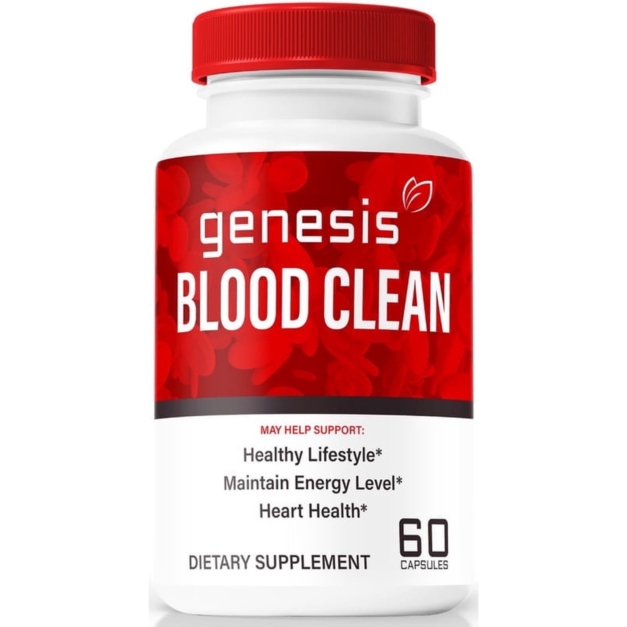 Genesis Blood Clean Capsules - Official Genesis Blood Cleanse Pills to Maintain Overall Health, All Natural Formula For Healthy and Stable Levels, Blood Cleaner Reviews (60 Capsules)