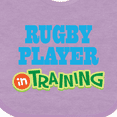 thumbnail image 4 of Inktastic Rugby Player in Training Boys or Girls Baby Bib, 4 of 4