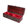 thumbnail image 4 of Caja de vino de madera, caja de botellas de Alcohol con patrón impreso de estilo Retro europeo para almacenamiento de vino, embalaje de regalo, 4 of 5
