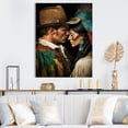 thumbnail image 2 of Designart Cowboy And An Indian Woman In Love I Canvas Wall Art, 2 of 5