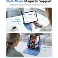 thumbnail image 4 of Detachable Keyboard Case with Floating Cantilever Stand for iPad 10th/11th Gen A16, 7-Color Backlight & Smart Trackpad,Blue, 4 of 9