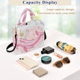 thumbnail image 4 of Whale Bubbles Corduroy Tote Bag Handbag Large Messenger Bag Shoulder Crossbody Zipper Bag Purse, 4 of 8