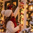 thumbnail image 5 of Christmas Glowing Door Hanger Chandelier Doors Decoration, Christmas Warm Light with Warm Glow Indoor Hanging,Vertical Entryway Decor for Front Outdoor Side, 5 of 6