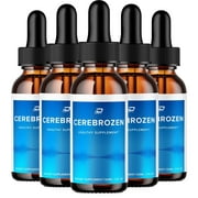 Cerebrozen Drops Blood Formula Supplement - Advanced Formula Cerebrozen Blood Droppers Support Cerebrozen Tinnitus 5 Pack - 300 ML