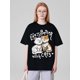 thumbnail image 1 of Valentine's Cat Lover Life Is Better with Cats Mother's Day T-Shirt, 1 of 5