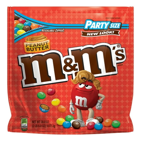 M&M'S Peanut Butter Chocolate Candy Party Size Bag