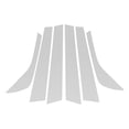 thumbnail image 1 of 6 Piezas de Moldura de Ventana del Pilar de la Puerta para Land Rover Discovery Sport 2015-2019 Tono Plateado Sticker Antirrayaduras para Cubrir los Postes del Pilar, 1 of 1