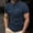 Navy, variant on Elvqul Short Sleeve Shirts for Men Navy Mens Solid Pullover Tops Casual Lightweight Crew Neck T-Shirt