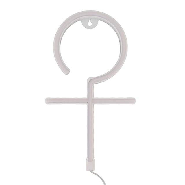 Luz de neón ANGGREK señal de la muchacha decorativa LED preperforada con interruptor de palanca
