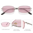 thumbnail image 3 of Gafas de Sol SOJOS Y2k Rectángulo Estrecho SJ1187 Plata/Rosa, 3 of 6