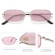 thumbnail image 3 of Gafas de Sol SOJOS Y2k Rectángulo Estrecho SJ1187 Plata/Rosa, 3 of 6