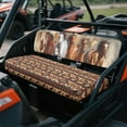 thumbnail image 3 of Uorisanigo UTV Seat Cover Anti-Scratch Aztec African Tribal Horse Mule Seat Cover Protector with Elastic Band Dustproof Anti UV Windproof All Weather Compatible with Kawasaki Mule 3000 3010 3020, 3 of 7
