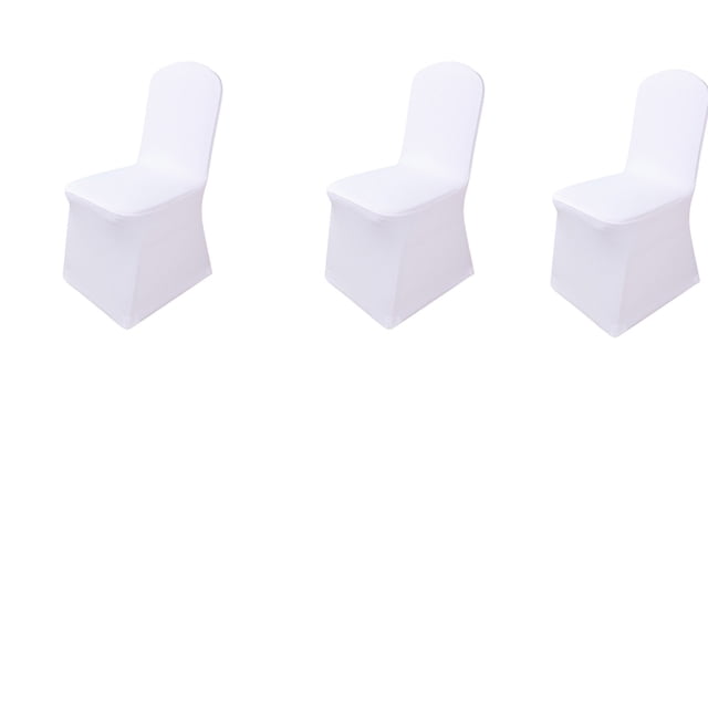 Birdeem Housse de Chaise de Banquet d'Hôtel Housse de Chaise Élastique pour la Maison Blanc Blanchi Multi Pc