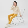 thumbnail image 1 of 3-13Years Winter Girls Fleece Lined Leggings Toddler Kids Thicken Warm Tights Trousers, 1 of 8