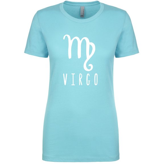 Virgo Zodiac Sign Womens crewneck tee