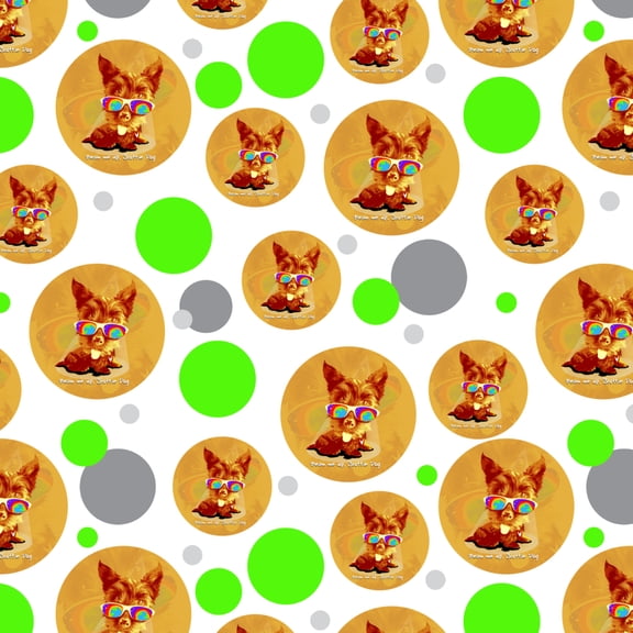 Beam Me Up Scottie Dog Suglasses Vintage Retro Premium Gift Wrap Wrapping Paper Roll