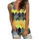 thumbnail image 2 of Blusa sin mangas con cuello en V y estampado informal de moda suelta para mujer Pompotops  lopia996822, 2 of 6