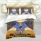 thumbnail image 5 of El Niño Chiflado Conjunto de sábanas temático, trío de piezas, cómodo y amigable con la piel, diseño único, regalo de decoración para el hogar para familiares, amigos y fans, 90 cm * 190 cm, 5 of 6