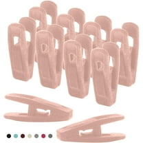 Clips*20 20 Pack Flocked Clothespin Accessories Multi Purpose Anti Plastic Clothes Pins for Home Use Windproof and No Mark Hanging Clips for Laundry
