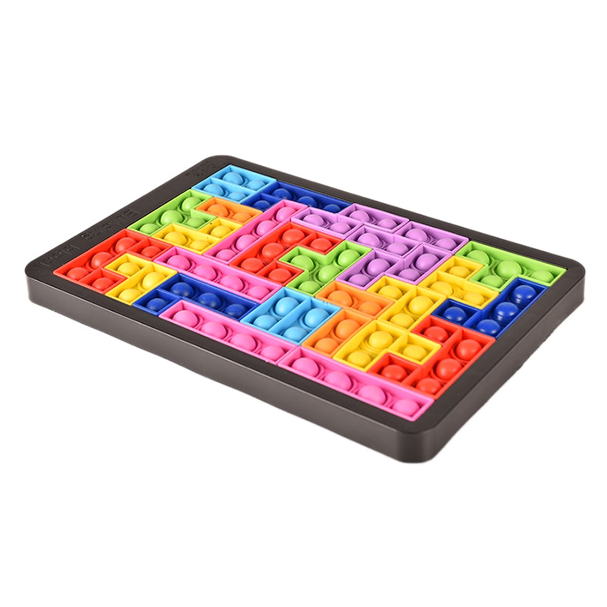 8/27PCS Fidget Toy Poppit Bubble Tetris Jigsaw Puzzle Toys Stress Relief Sensory 