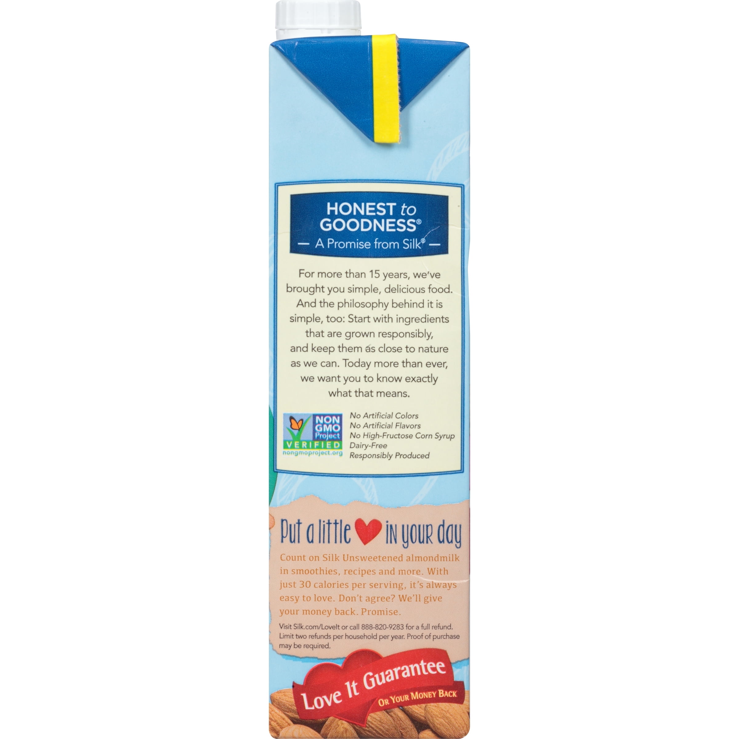 (2 pack) Silk Almond Milk, Unsweetened Original, 32 oz Aseptic Box