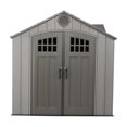 thumbnail image 4 of Lifetime Outdoor Storage Shed, 15 ft x 8 ft With Dual Side Entry, Dark Grey Roughcut, 4 of 9