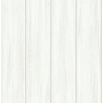 NextWall Alabaster Wood Panel Peel and Stick Wallpaper