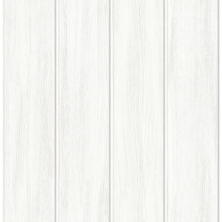NextWall Alabaster Wood Panel Peel and Stick Wallpaper