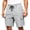 Dark Gray, variant on Mens Cargo Shorts Elastic Waist 7 Inch Inseam Knee Length Cargo Shorts Multiple Pockets Lightweight Summer Gym Workout Pants