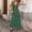 01 Green, variant on Women's Deep V Neck Polka Dot Wrap Tie Side Slit Flowing Maxi Dress with Sheer Mesh Insert and Back Cutout