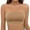 Khaki, variant on Strapless Bra for Women, Wireless Non-Slip Padded Bandeau Bra, Seamless Push Up Tube Top Bralette Women's Traceless Large Anti Drop Off One Shoulder Wrapped Chest Wrapped Up Bra Beige L