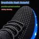 thumbnail image 2 of Zapatos iluminados BosenHulu con carga LED USB para adultos, negros, 2 of 9