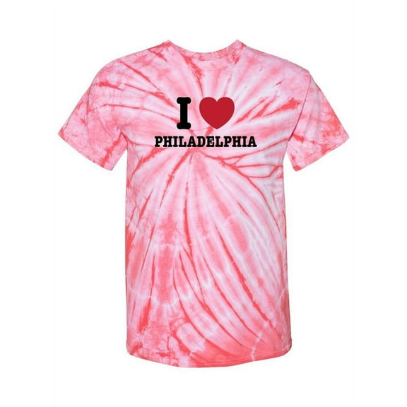I Love Philadelphia! Tie-Dye Cyclone Women -Smartprints Designs, Female XX-Large
