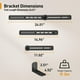 thumbnail image 2 of Soporte para barra de sonido Perlegear, altura ajustable de hasta 7 kg, 2 of 7