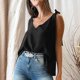 thumbnail image 4 of Top Con Tirantes Y Cuello En V, Blusa Holgada Sin Mangas Para Mujer, Elegante Para Ir De Compras Y Viajar, 4 of 7