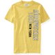 thumbnail image 1 of Camiseta adornada Aeropostale Vertical 1987 New York para hombre amarilla pequeño, 1 of 2