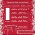 thumbnail image 6 of SASTYBALE Christmas Tablecloth Rectangle, Jacquard Snowflake Pattern Table Cloth for Rectangle Tables, Water Resistant Rectangular Tablecloths for Dining Room & Holiday Decoration, 6 of 7