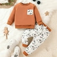 thumbnail image 2 of UYYX Boys' Clothing Sets Clothes For 1 Year Old Boy Toddler Boy Clothes Long Sleeve Sweatshirt Pants Set Fall Winter Outfits 2-3 Years, 2 of 7