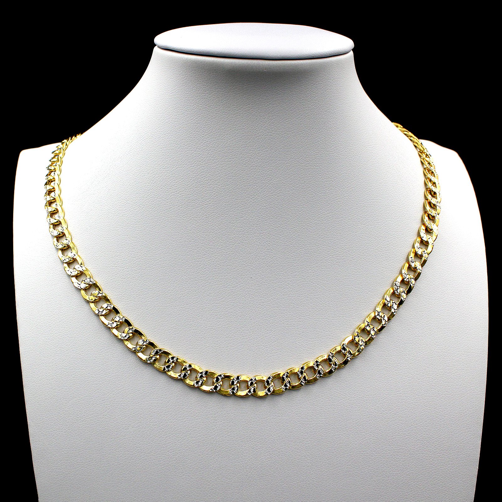 6mm Diamond Cut Pave Cuban Link Chain 