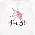 thumbnail image 3 of Inktastic Third Birthday Cute Unicorn Toddler Hoodie, 3 of 4